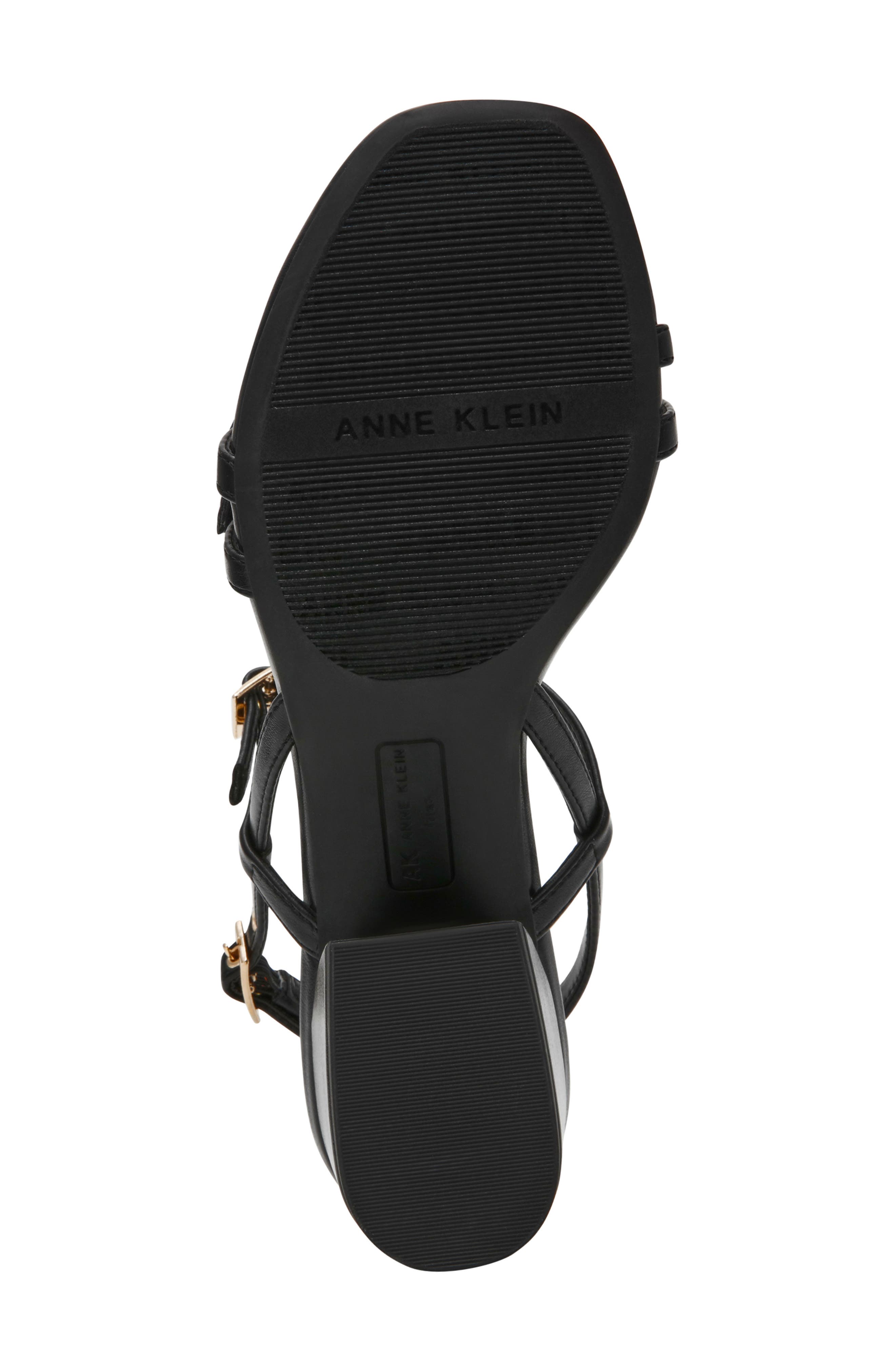 Anne Klein Maybelle Block Heel Sandal, Alternate, color, Black