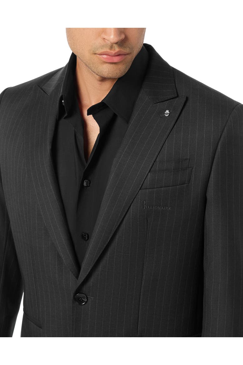 Gessato Blazer Men, Alternate, color, black