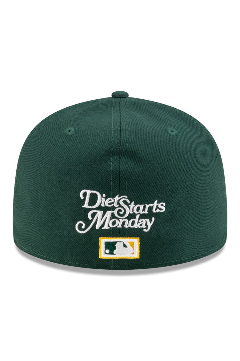x Diet Starts Monday 59FIFTY Oakland Athletics World Series Fitted Baseball Cap, Alternate, color, GREEN