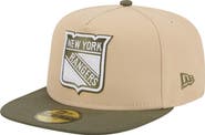 New Era Men's New Era  Tan/Olive New York Rangers Color Pack Two-Tone 59FIFTY A-Frame Fitted Hat