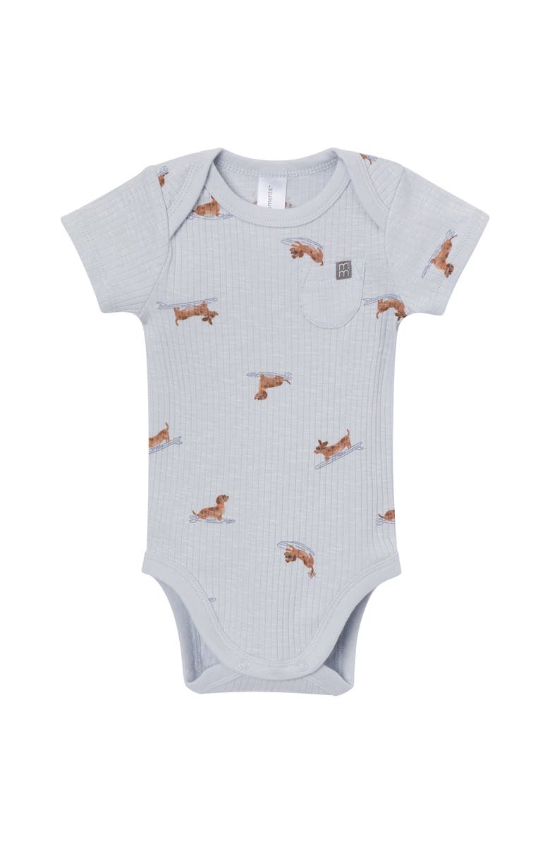 Modern Moments<sup>™</sup> by Gerber Bodysuits and Shorties Set, Alternate, color, Dachshund Surf