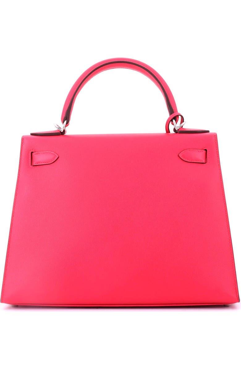 Pre-Owned Hermes Kelly Handbag Pink Madame with Palladium Hardware 28, Alternate, color,