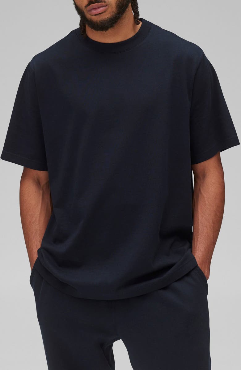 Reigning Champ Midweight Jersey T-Shirt, Main, color, Navy