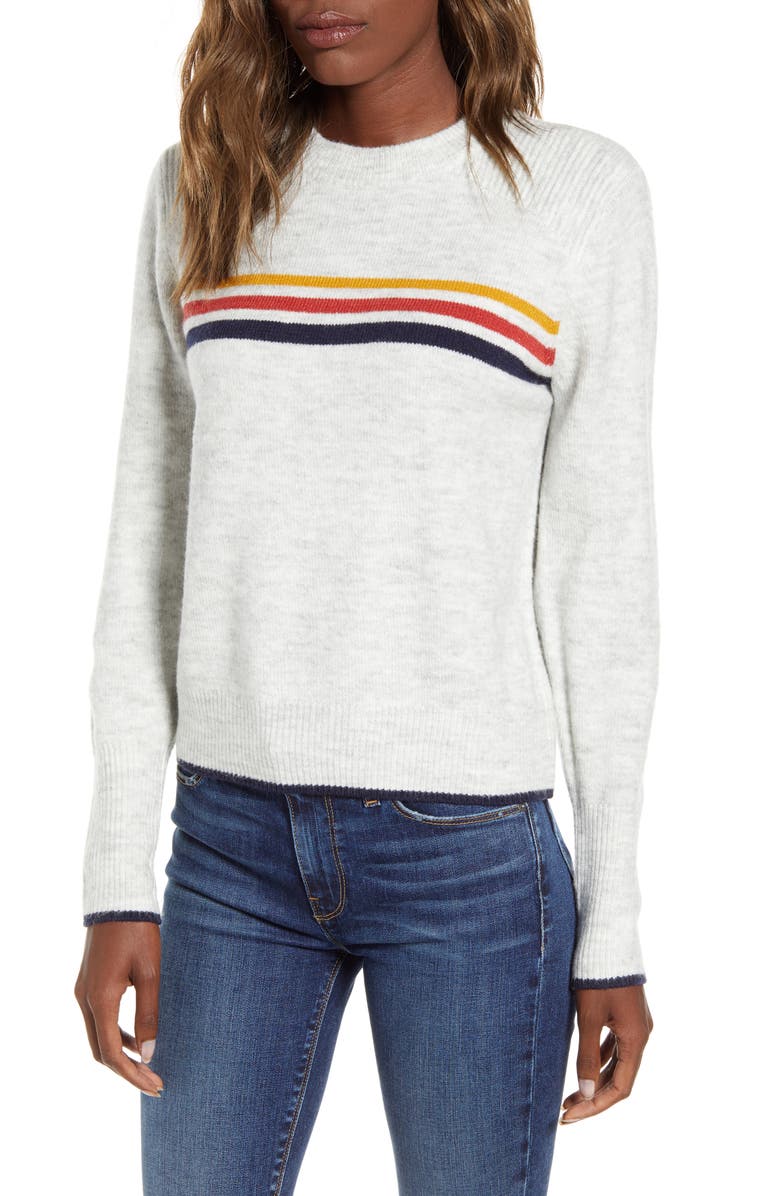 cupcakes and cashmere Mikayla Stripe Pullover, Main, color, 