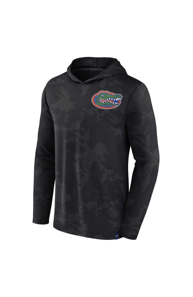 FANATICS Men's Fanatics Black Florida Gators Camo Hoodie Long Sleeve T-Shirt, Alternate, color, Black