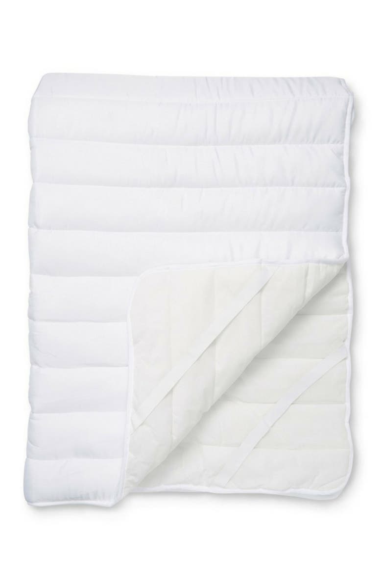 ELLA JAYNE HOME Big & Soft Fiber Bed Queen Mattress Pad - 60"x80", Alternate, color, White