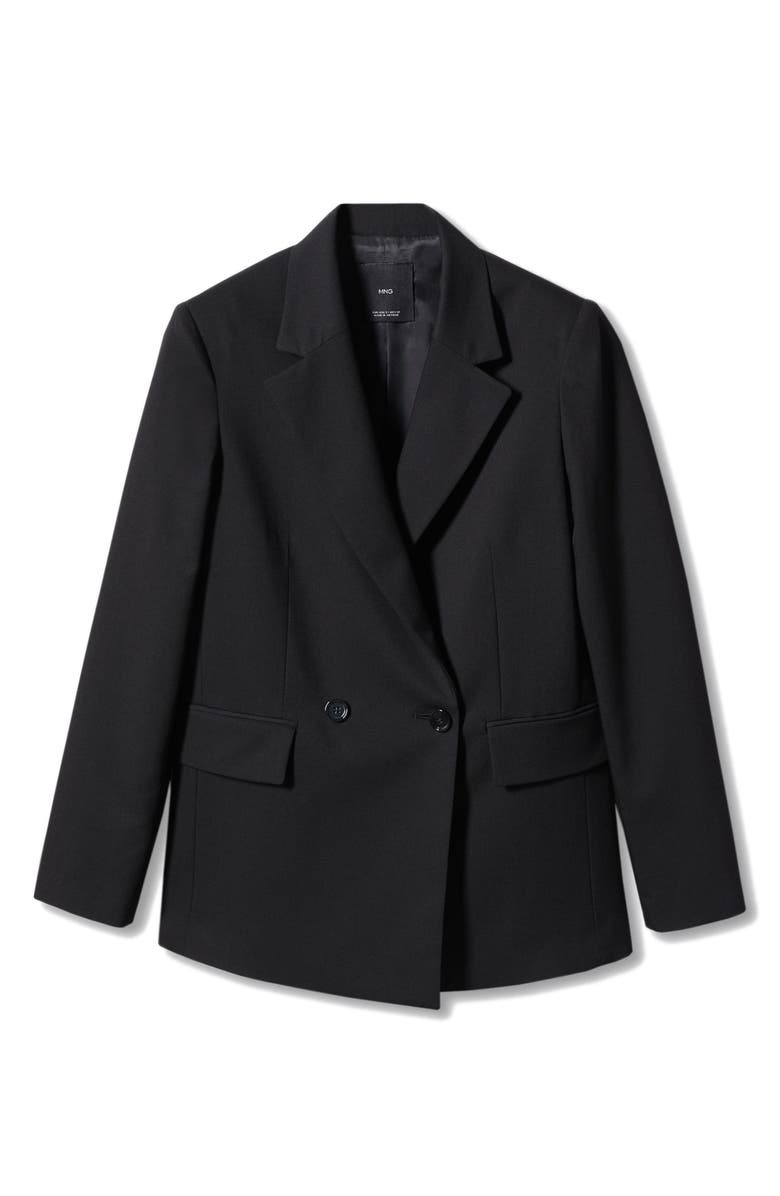 MANGO Double Breasted Blazer, Alternate, color, 