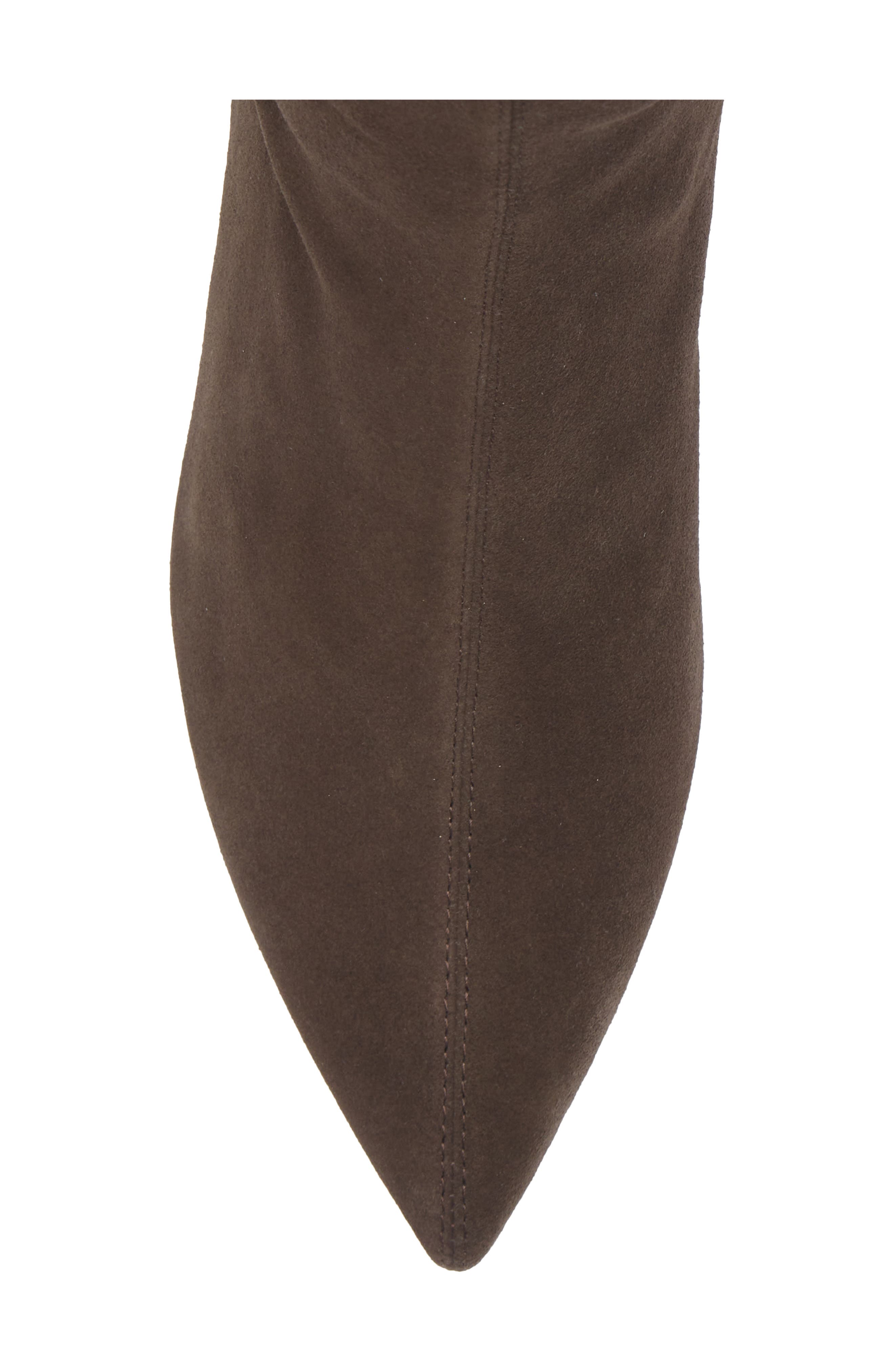 rag & bone Britt Pointed Toe Sock Bootie, Alternate, color, Dark Espresso Suede