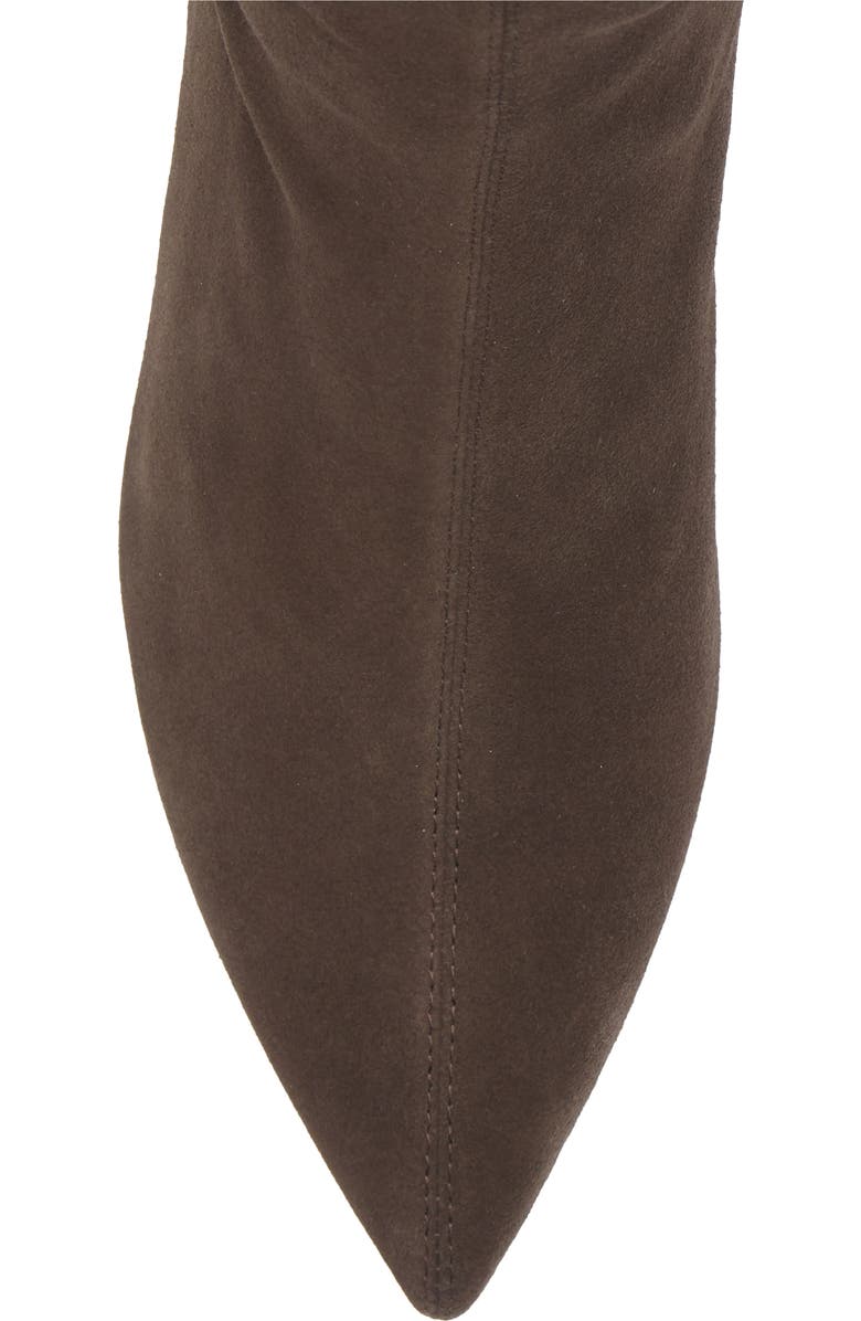 rag & bone Britt Pointed Toe Sock Bootie, Alternate, color, Dark Espresso Suede