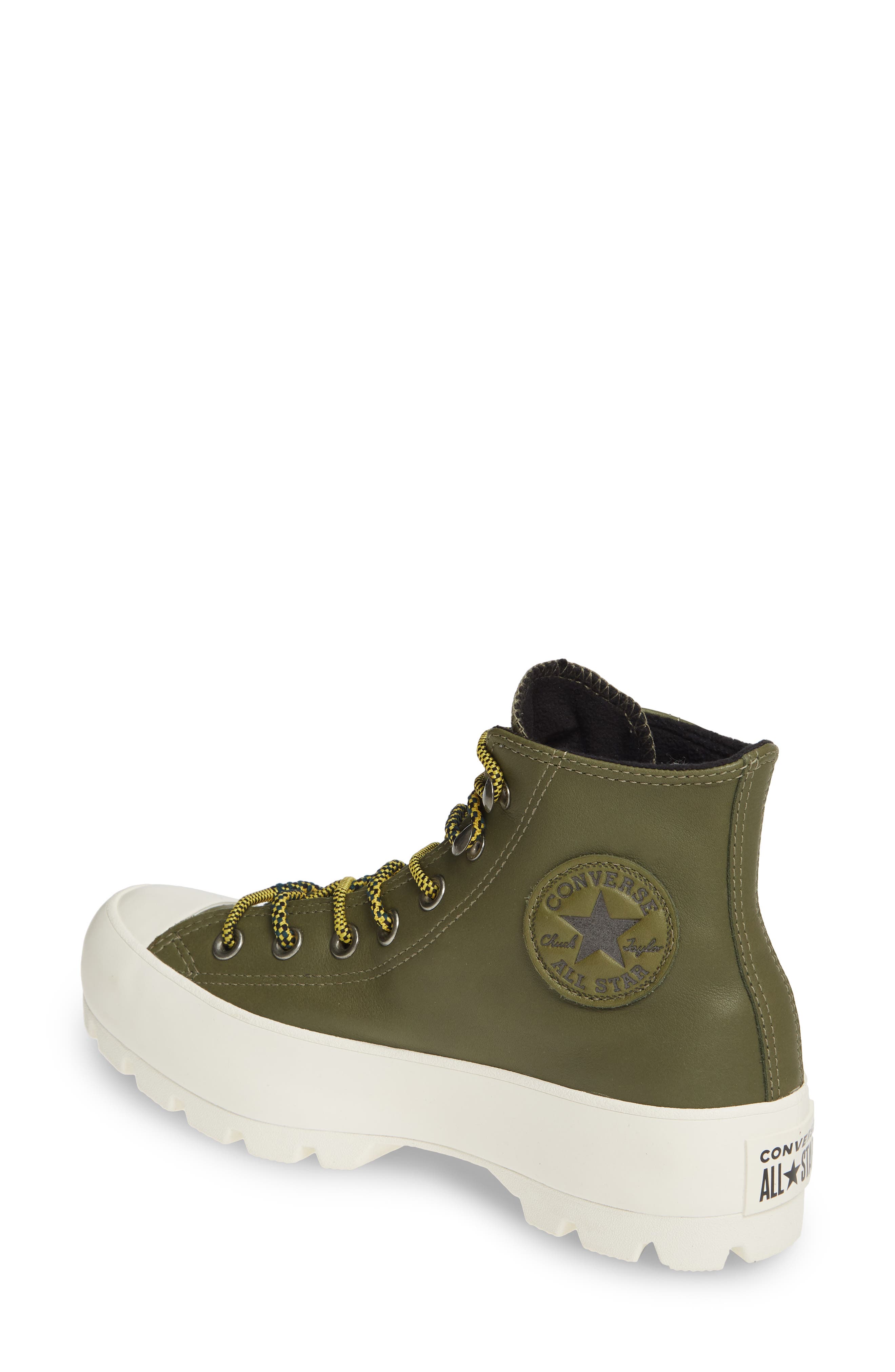 Chuck Taylor® All Star® High Top Gore-Tex® Waterproof Sneaker Boot, Alternate, color, FIELD SURPLUS/ VIVID SULFUR