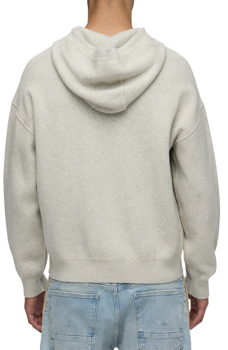 Hudson Jeans Cotton & Cashmere Double Knit Hoodie, Alternate, color, Oatmeal