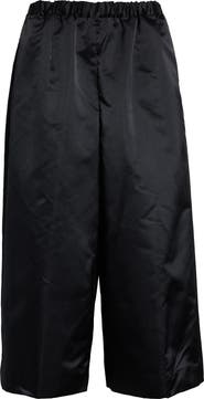 Comme des Garçons Crop Satin Wide Leg Pants