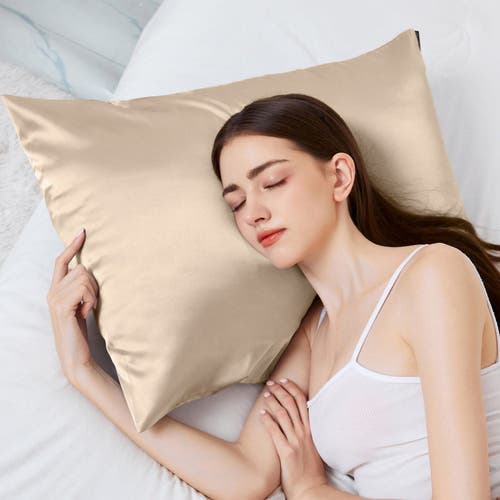 Luce Beauty Premium Satin Pillowcase For Silky Smooth Hair & Skin In Gold