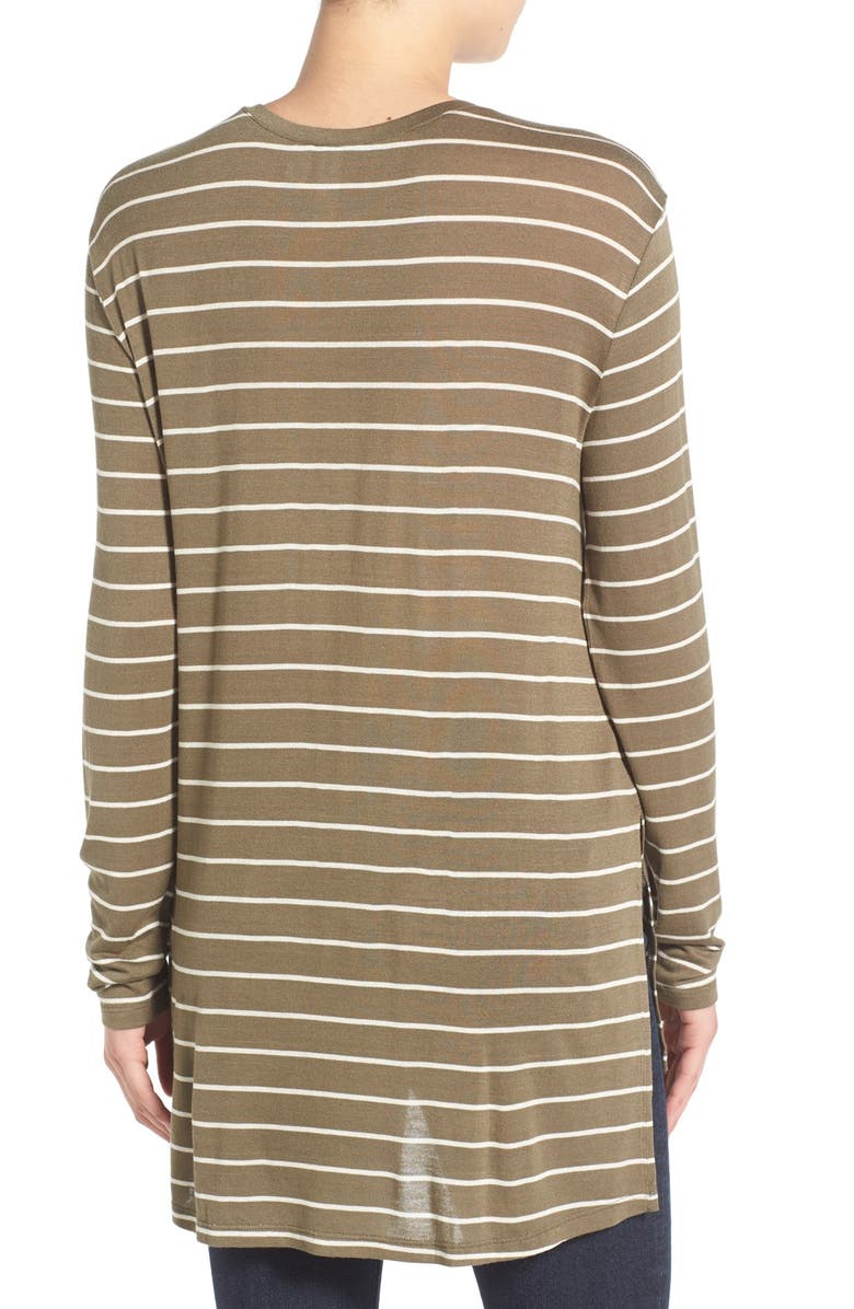 BP. Stripe Long Sleeve Crewneck Tee, Alternate, color,