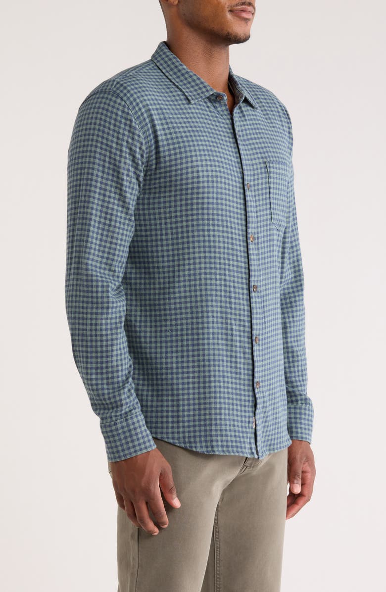 Marine Layer Classic Gingham Stretch Cotton Button-Up Shirt, Alternate, color,