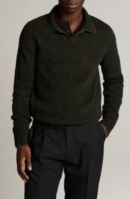 Vince Thermal Knit Boiled Cashmere Sweater