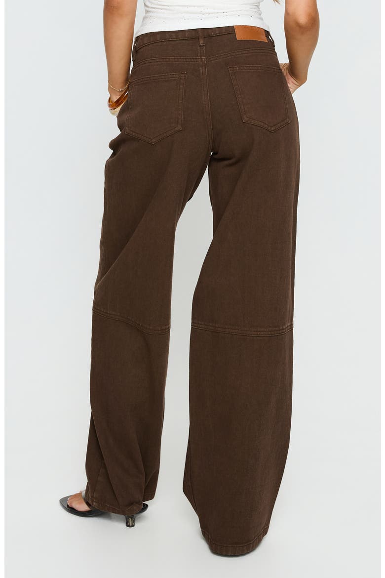 Lando Low Rise Straight Leg Jeans, Alternate, color, CHOCOLATE