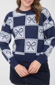 Blu Pepper Bow Sweater