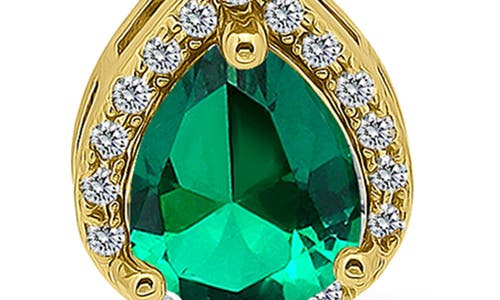 Christian Siriano Pear Cubic Zirconia Drop Earrings In Multi