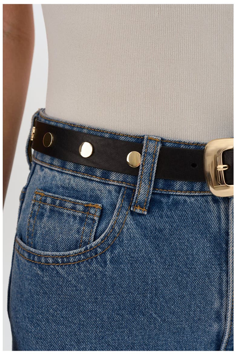 Hamptons | Leather Belt, Alternate, color, Black