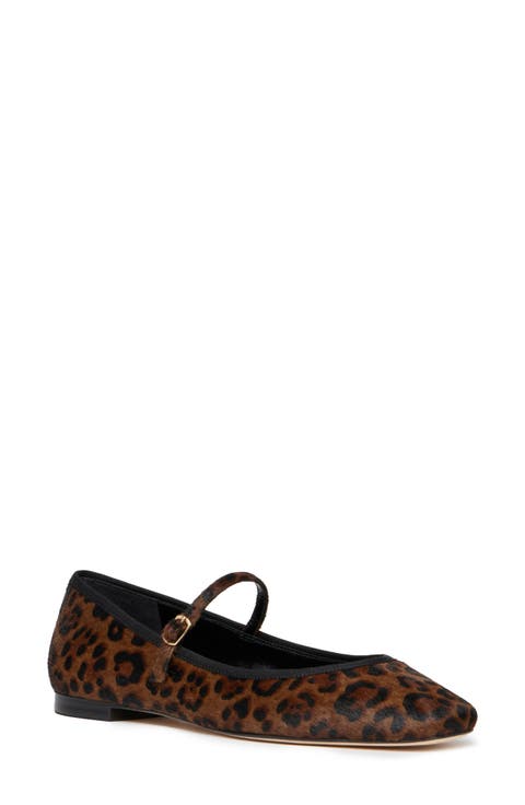 Jolie Genuine Calf Hair Mary Jane Flat (Women)