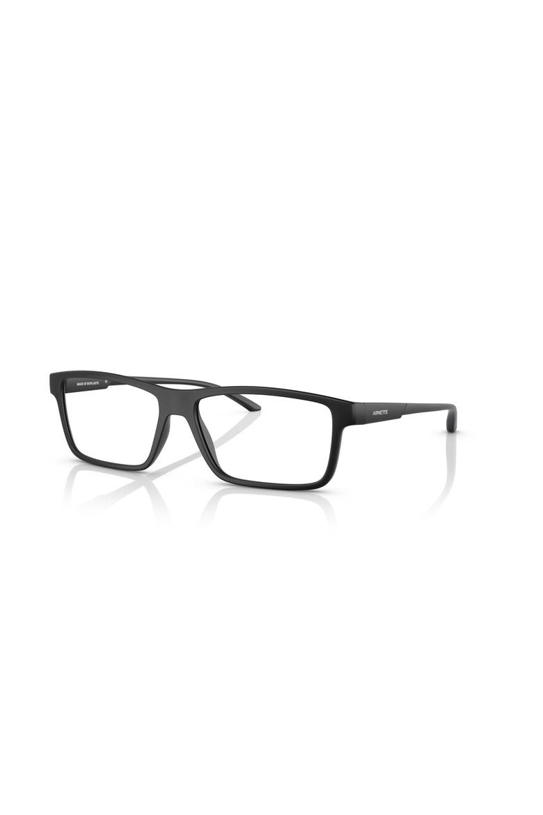 56mm Rectangle optical glasses, Main, color, Black