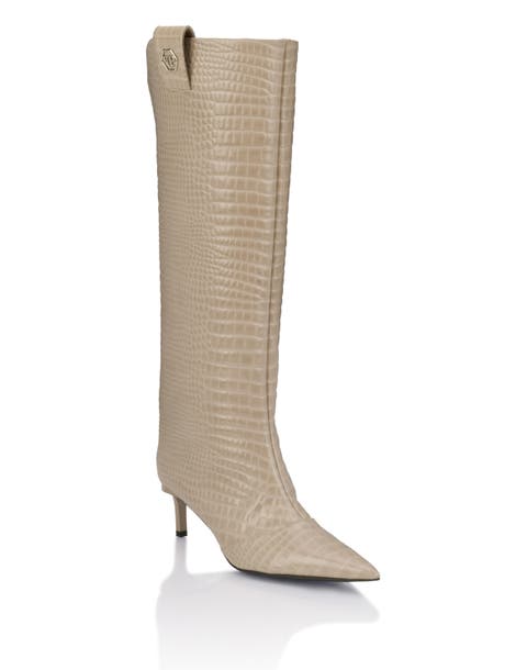 Cocco Print High Boots 6 Women