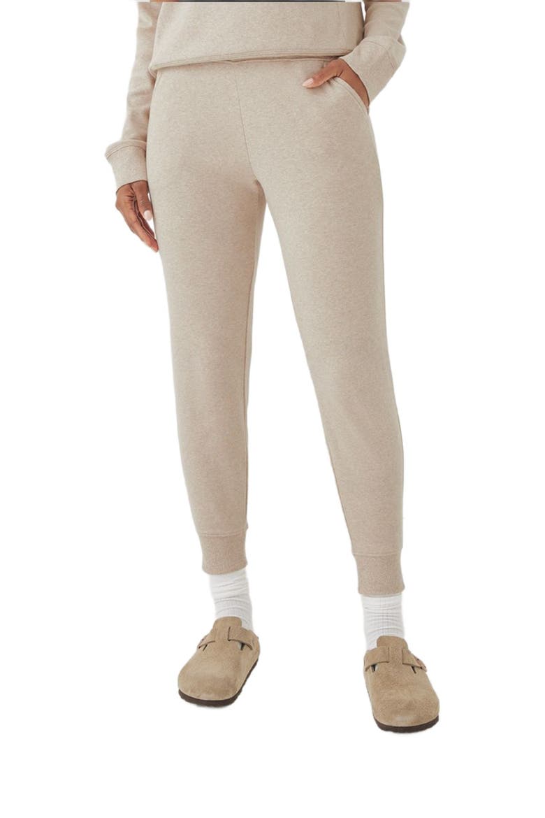 Classic Organic Cotton Airplane Joggers, Alternate, color, Wheat Heather