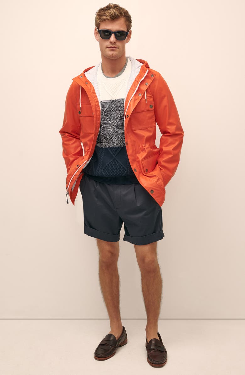 Brooks Brothers Water Repellent Rain Jacket, Alternate, color,