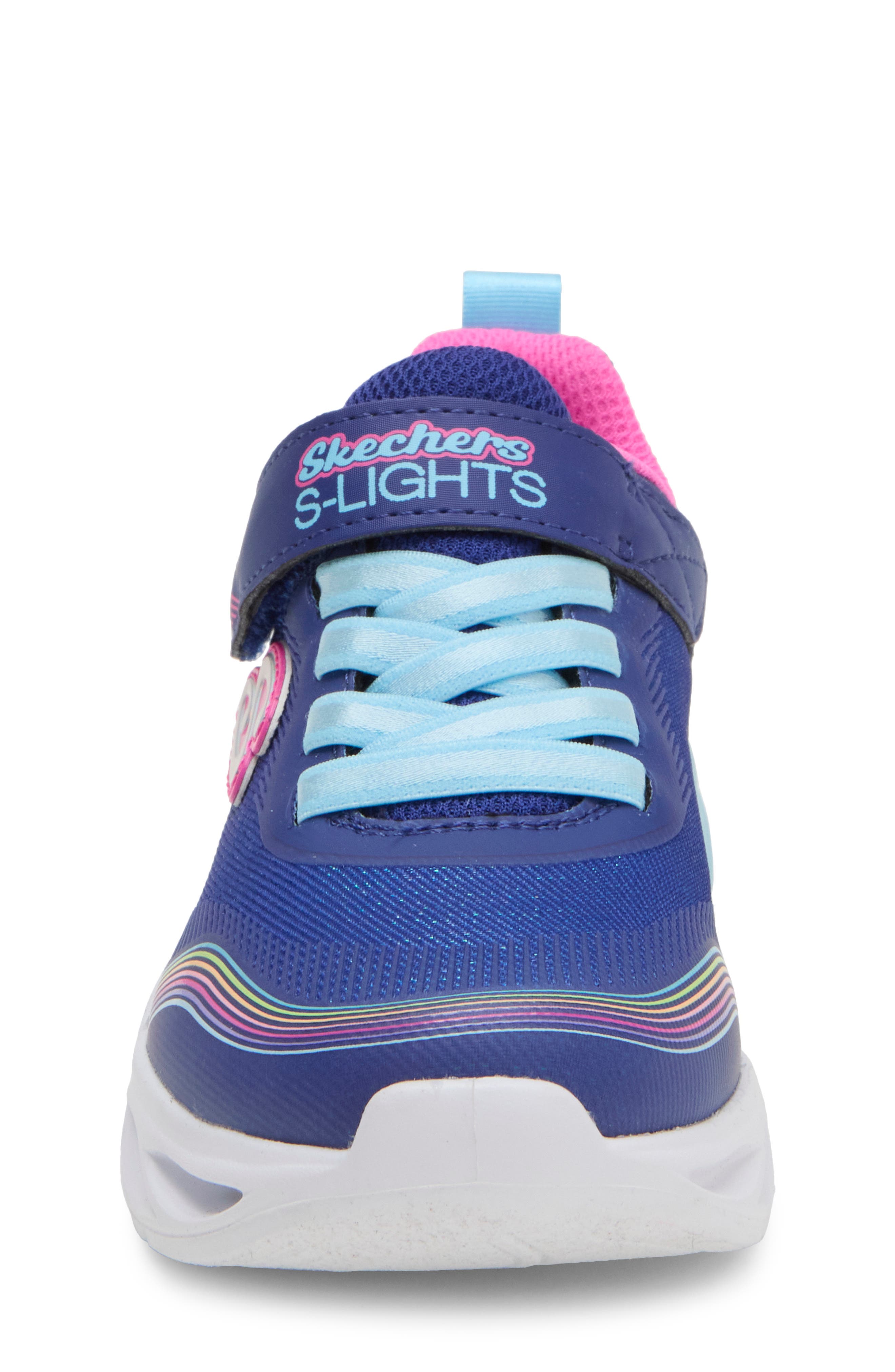 Kids' Cosmic Glow Rainbow Beam Sneaker, Alternate, color, NVMT