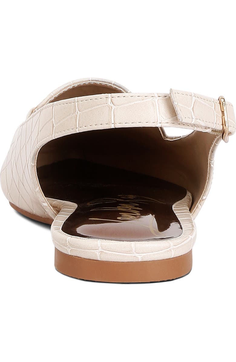 LONDON RAG Trempe Croc Embossed Slingback Flat, Alternate, color, Taupe