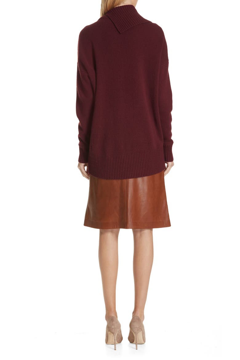 Cashmere Pullover, Alternate, color, BURGUNDY FIG