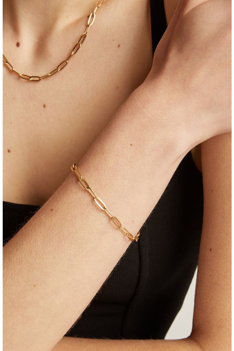 Unbreakable Paperclip Chain Bracelet, Alternate, color, Yellow