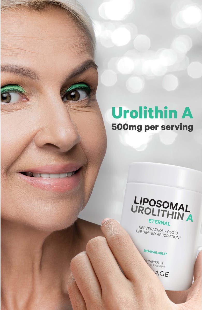 Codeage Liposomal Urolithin A + Resveratrol & CoQ10 Supplement, Alternate, color, White