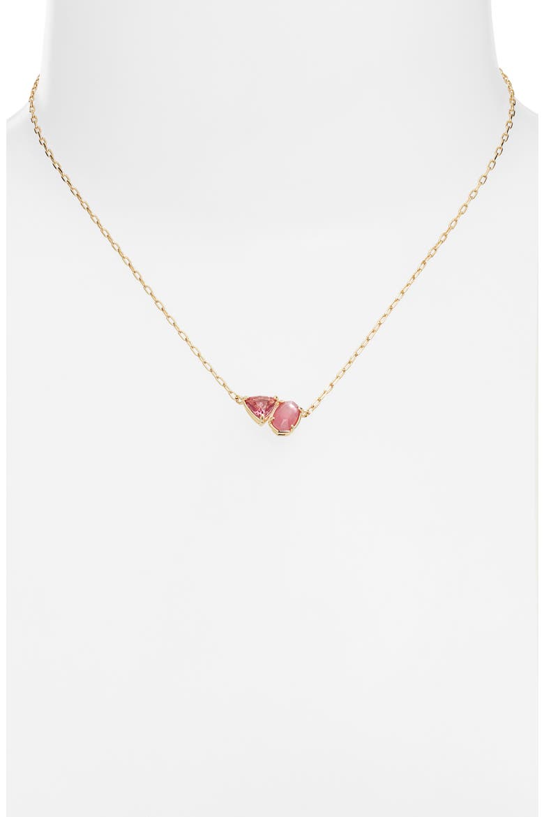 Tatum Pendant Necklace, Alternate, color, GOLD PINK MIX