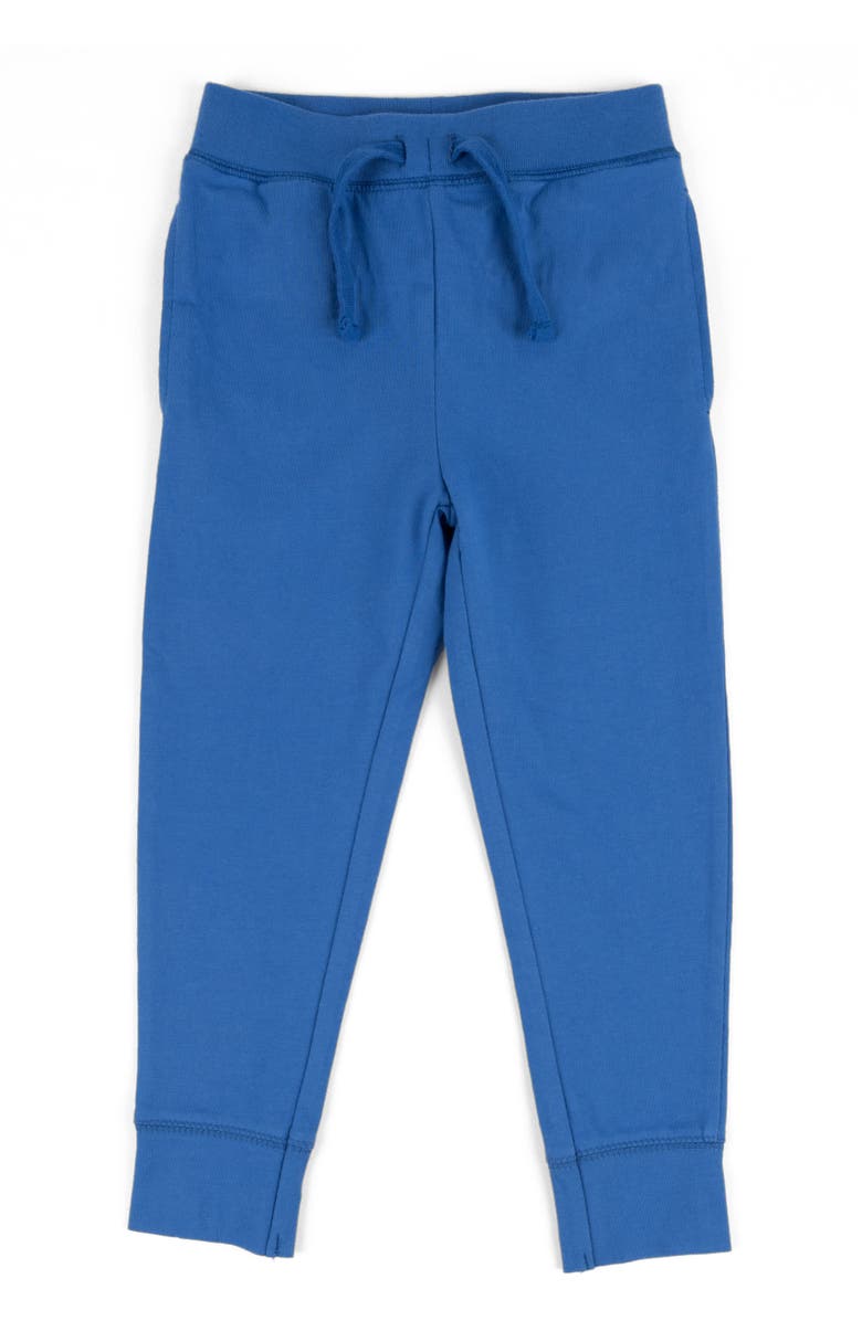 Leveret Kids 100% Cotton Lightweight Jogger Pants, Main, color, Royal Blue