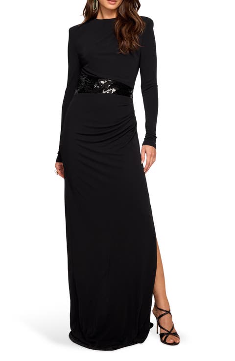Samantha Sequined Waist Gown