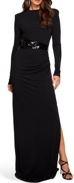 Ramy Brook Samantha Sequined Waist Gown
