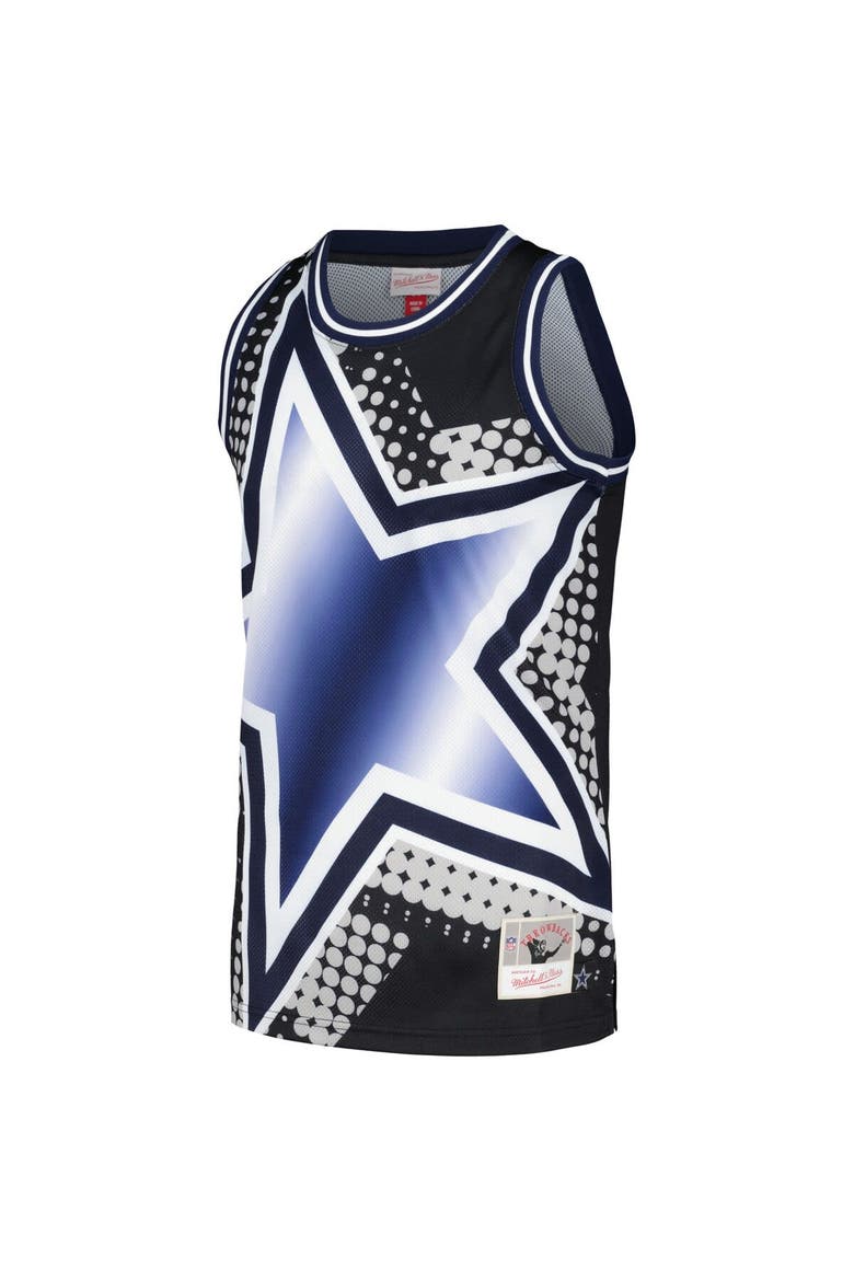 Men's Mitchell & Ness Black Dallas Cowboys Big Face 7.0 Fashion Tank Top, Alternate, color, Black