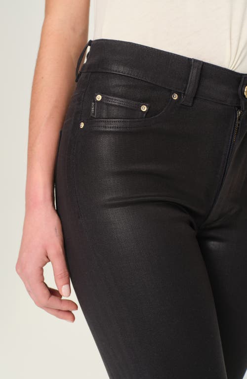 Dl1961 Bridget Instasculpt High Waist Coated Bootcut Jeans In Black