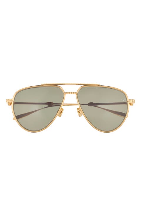 V-Stud II 59mm Aviator Sunglasses