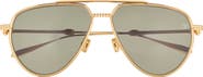 Valentino V-Stud II 59mm Aviator Sunglasses
