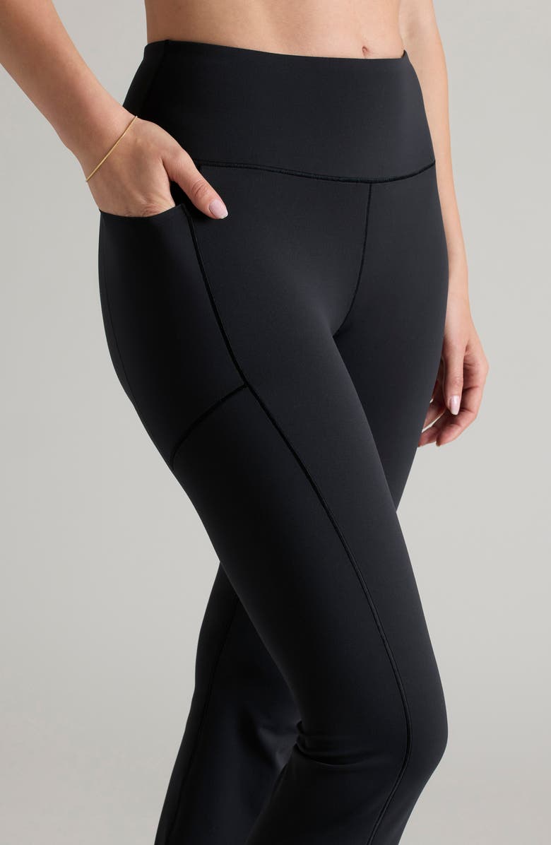 Rhone Revive Pocket Flare Leggings, Alternate, color, Black