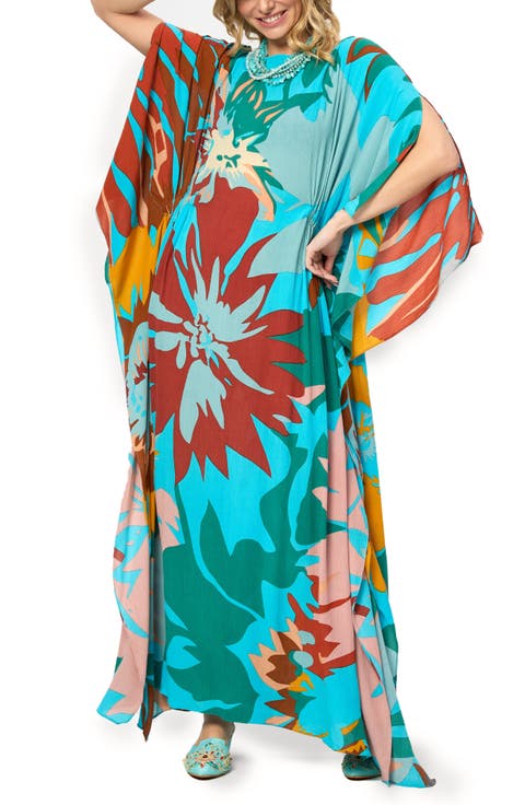 Floral Vacation Kaftan Dress