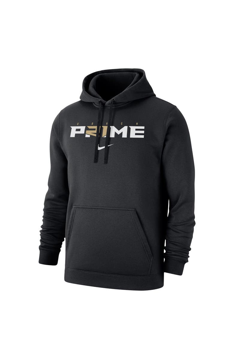 Nike Men's Nike Deion Sanders Black Coach Prime Club Fleece Pullover Hoodie, Alternate, color, 