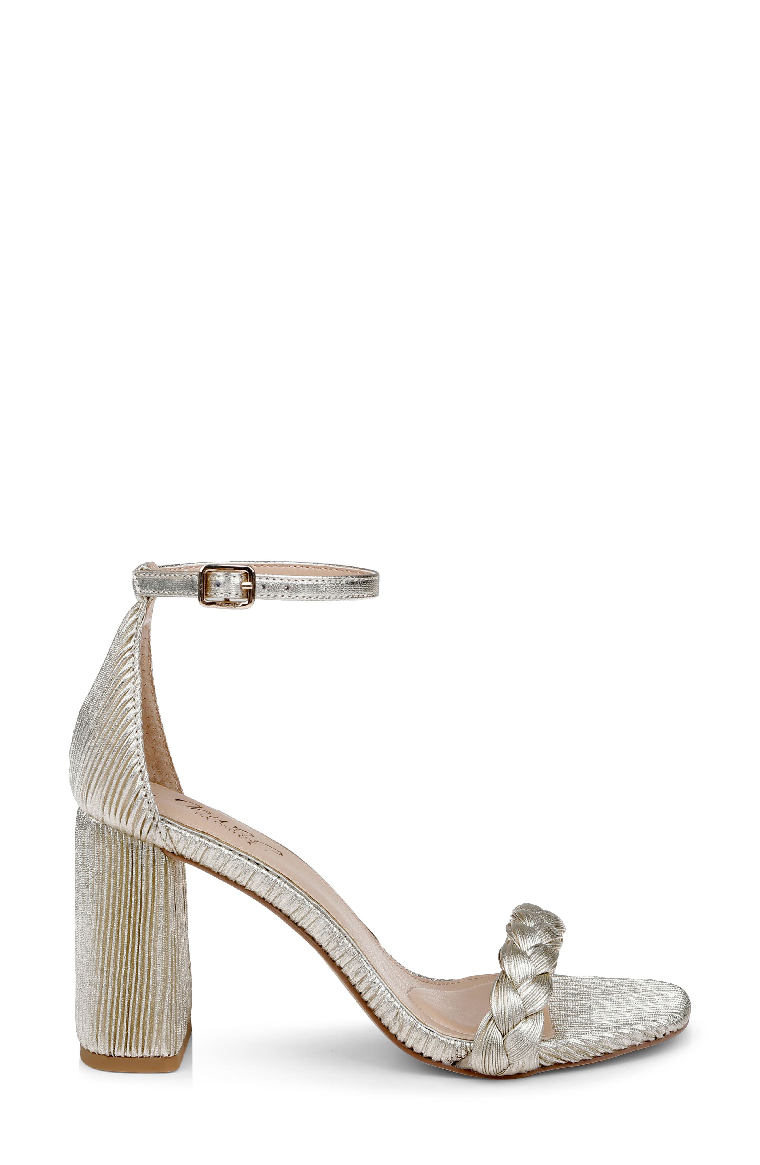 Shea Ankle Strap Sandal, Alternate, color, CHAMPAGNE GOLD