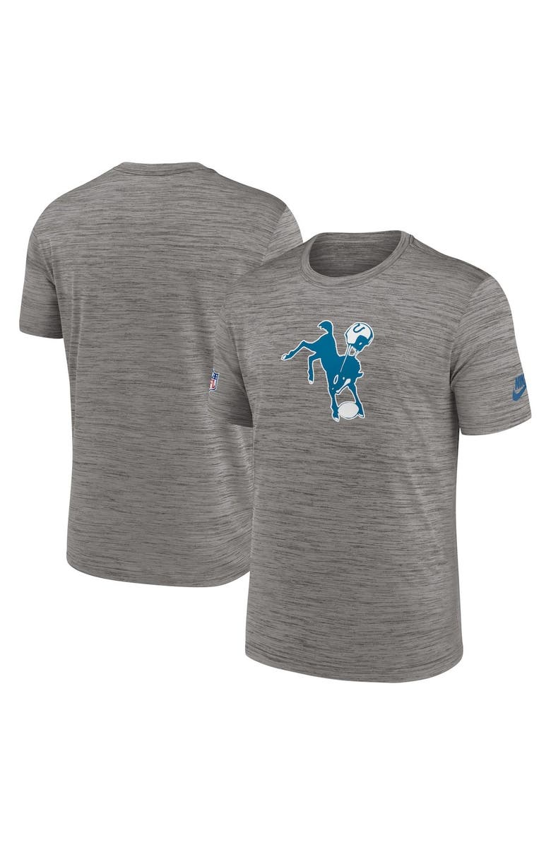 Nike Men's Nike  Heather Charcoal Indianapolis Colts Indiana Nights Alternate Sideline Performance T-Shirt, Main, color, Heather Charcoal