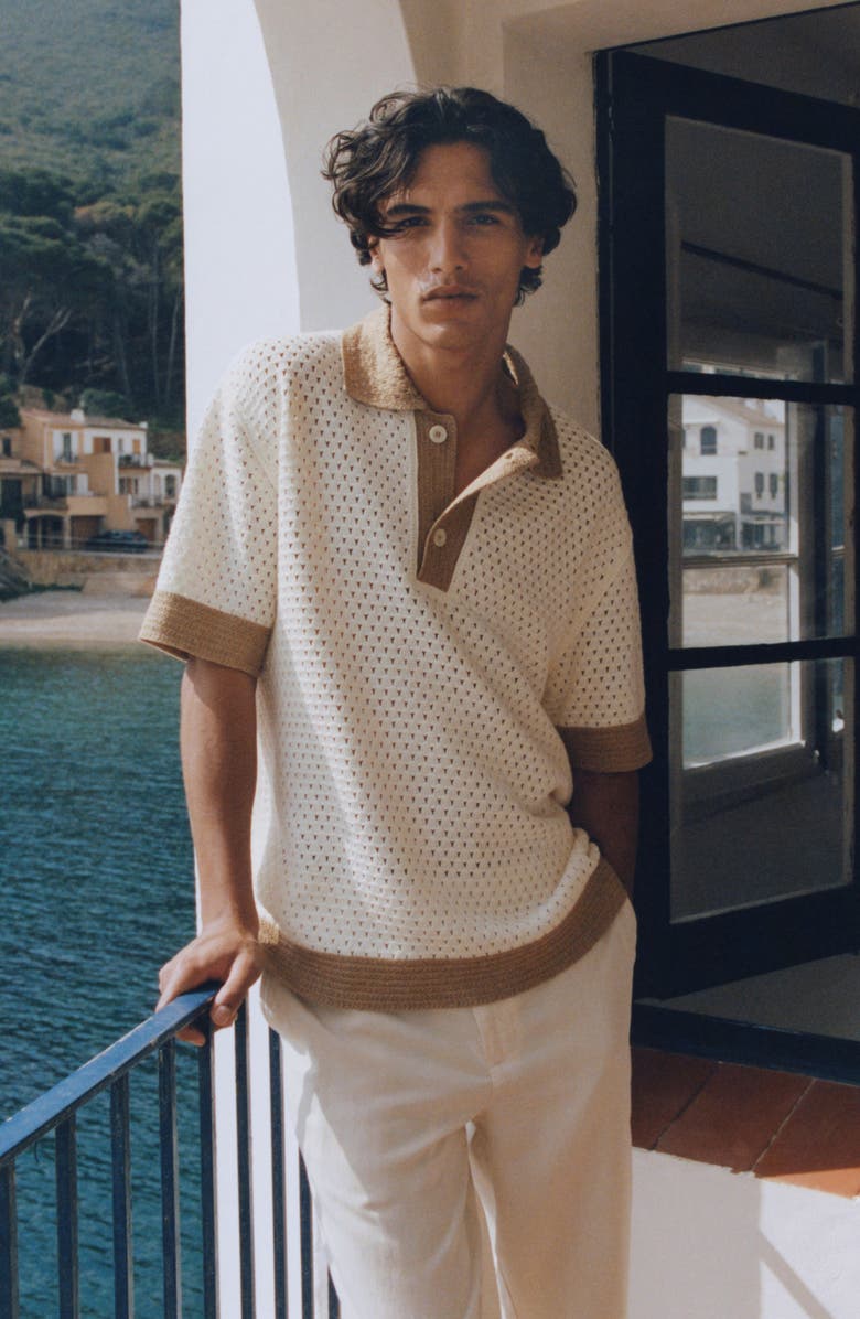 MANGO Open-Stitch Polo, Alternate, color, 