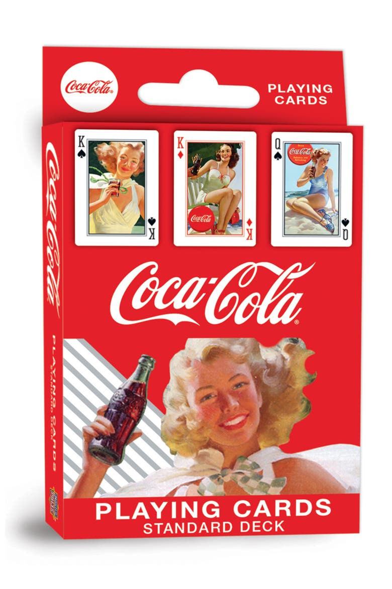 Coca-Cola Classic Ads Playing Cards, Main, color, Multicolor