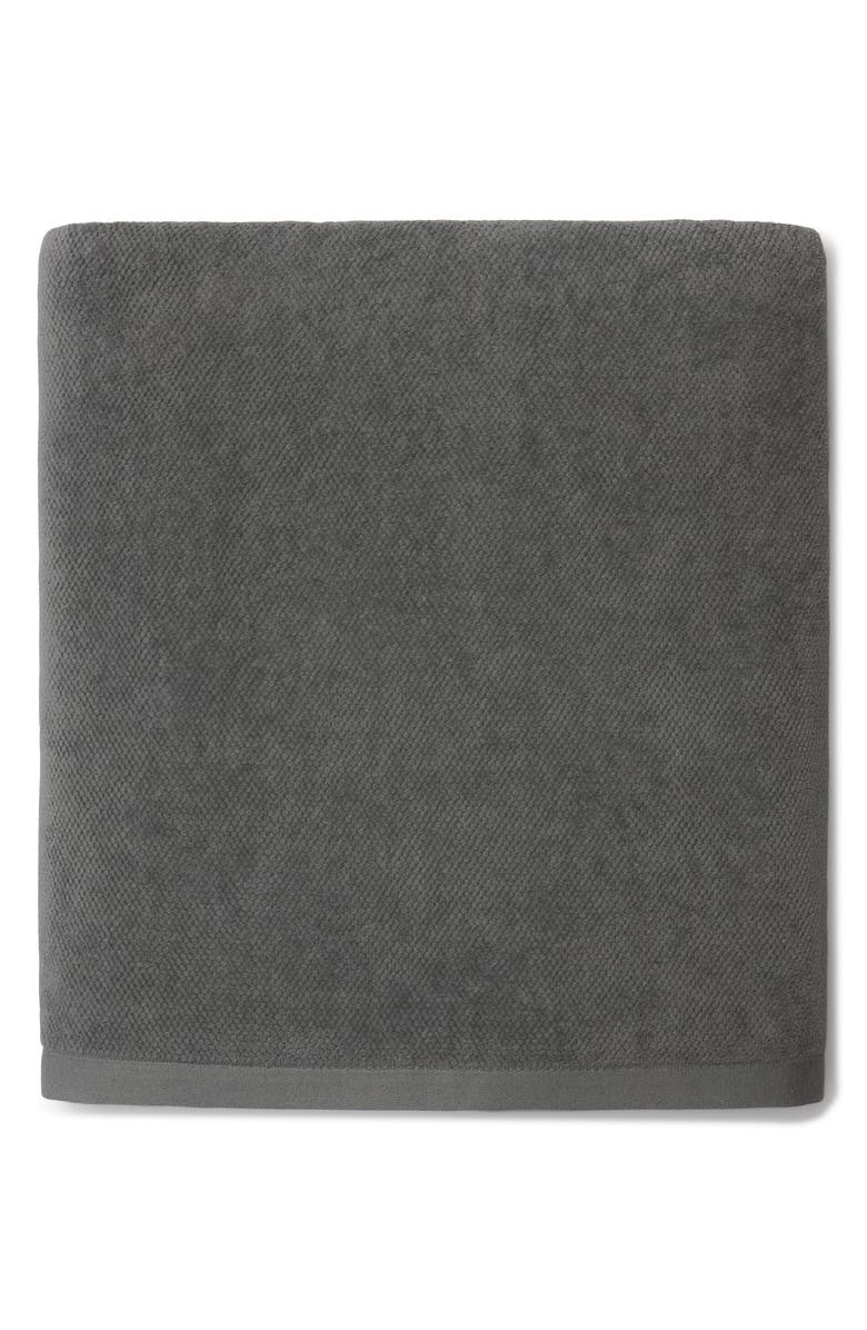 SFERRA Canedo Nuovo Combed Cotton Bath Towel, Main, color, Charcoal